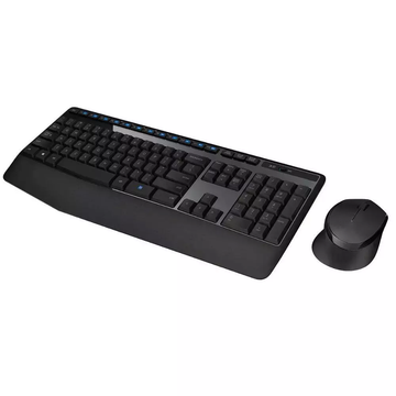 Full Size RF Wireless Keyboard and Mouse Combo with Wrist Rest & Numeric Keypad