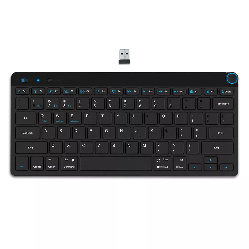 Ultra Compact Dual-Mode Wireless Bluetooth Keyboard