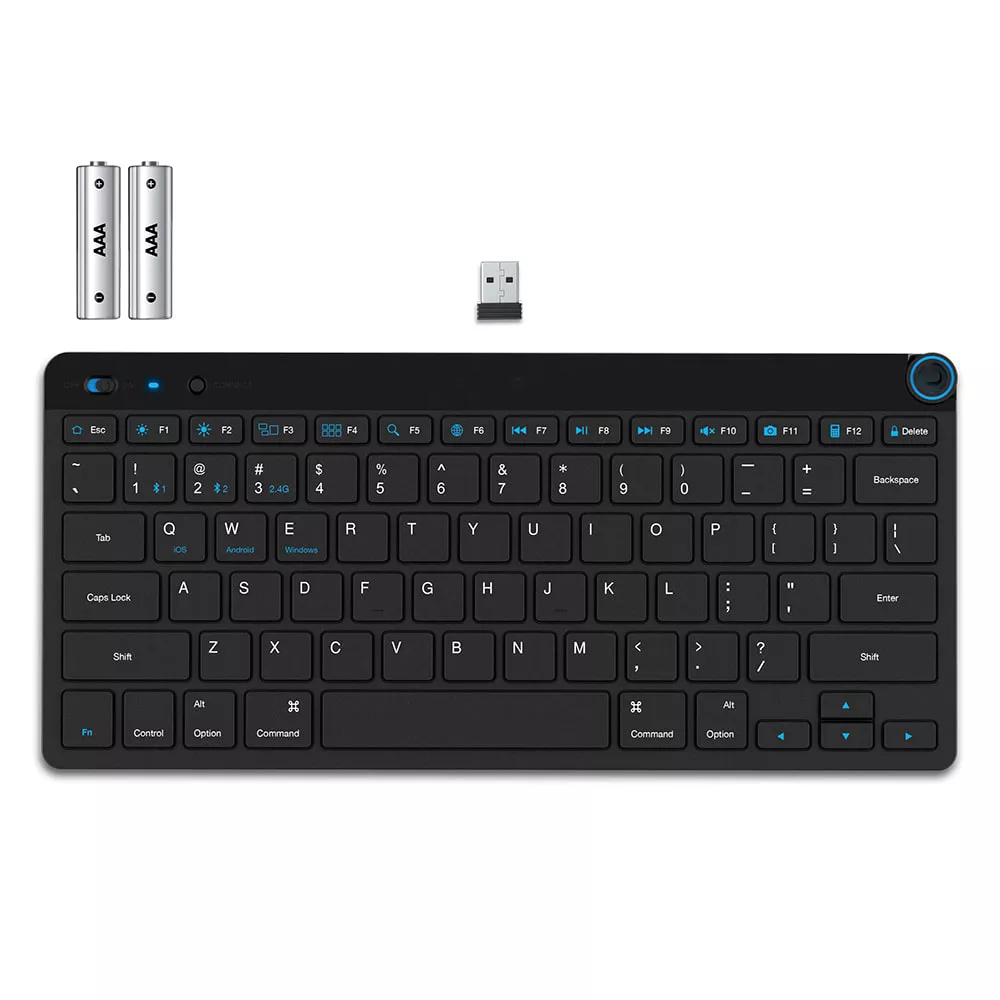 Ultra Compact Dual-Mode Wireless Bluetooth Keyboard