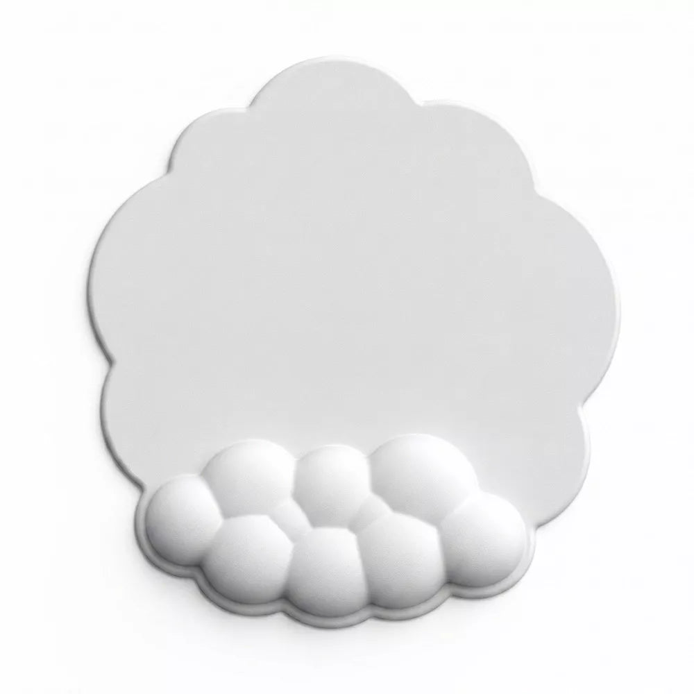 Cloud Shaped Ergonomic Mouse Pad & Keyboard Wrist Rest 2-Piece Set